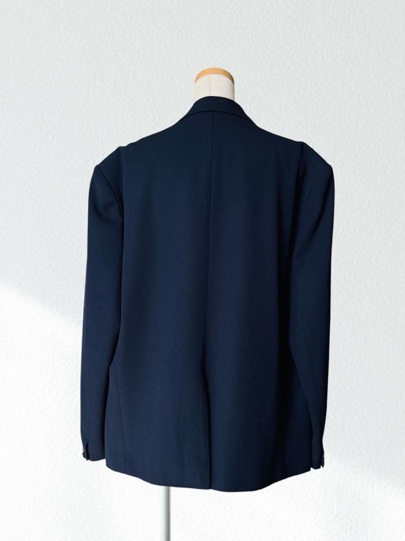 メンズ DRIES VAN NOTEN 紺 ジャケット XL ネイビー ウール