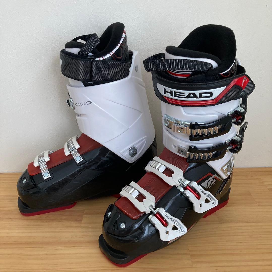 ヘッド　スキー靴　25.0-25.5cm ブーツ 男性用 黒/白/赤