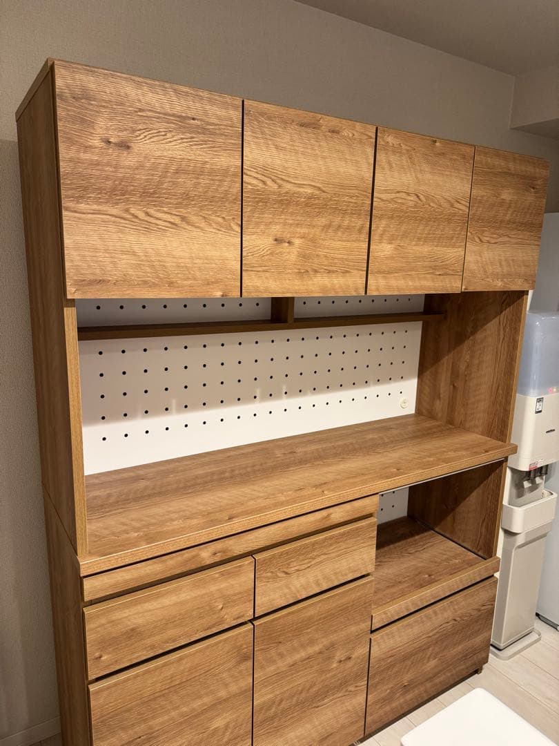 LOWYA 食器棚 シャビーナチュラル