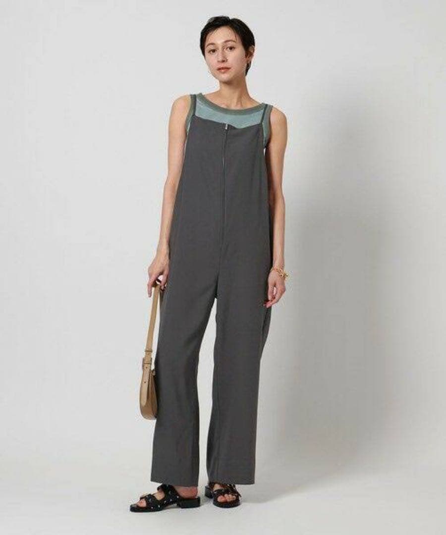 フロントジップ オールインワン