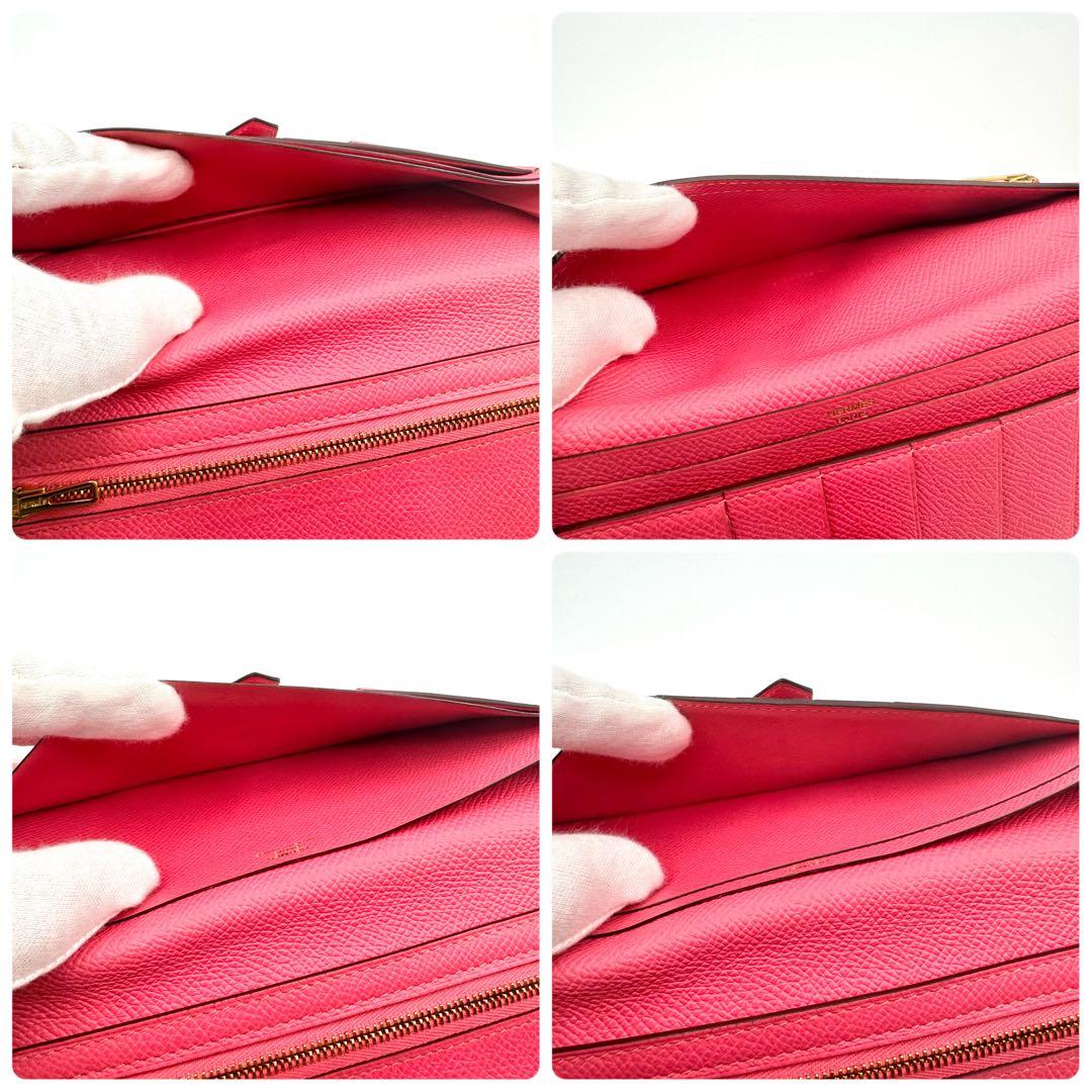 HERMES エルメス ベアンスフレ ヴォーエプソン マチ付き GD金具 A刻印