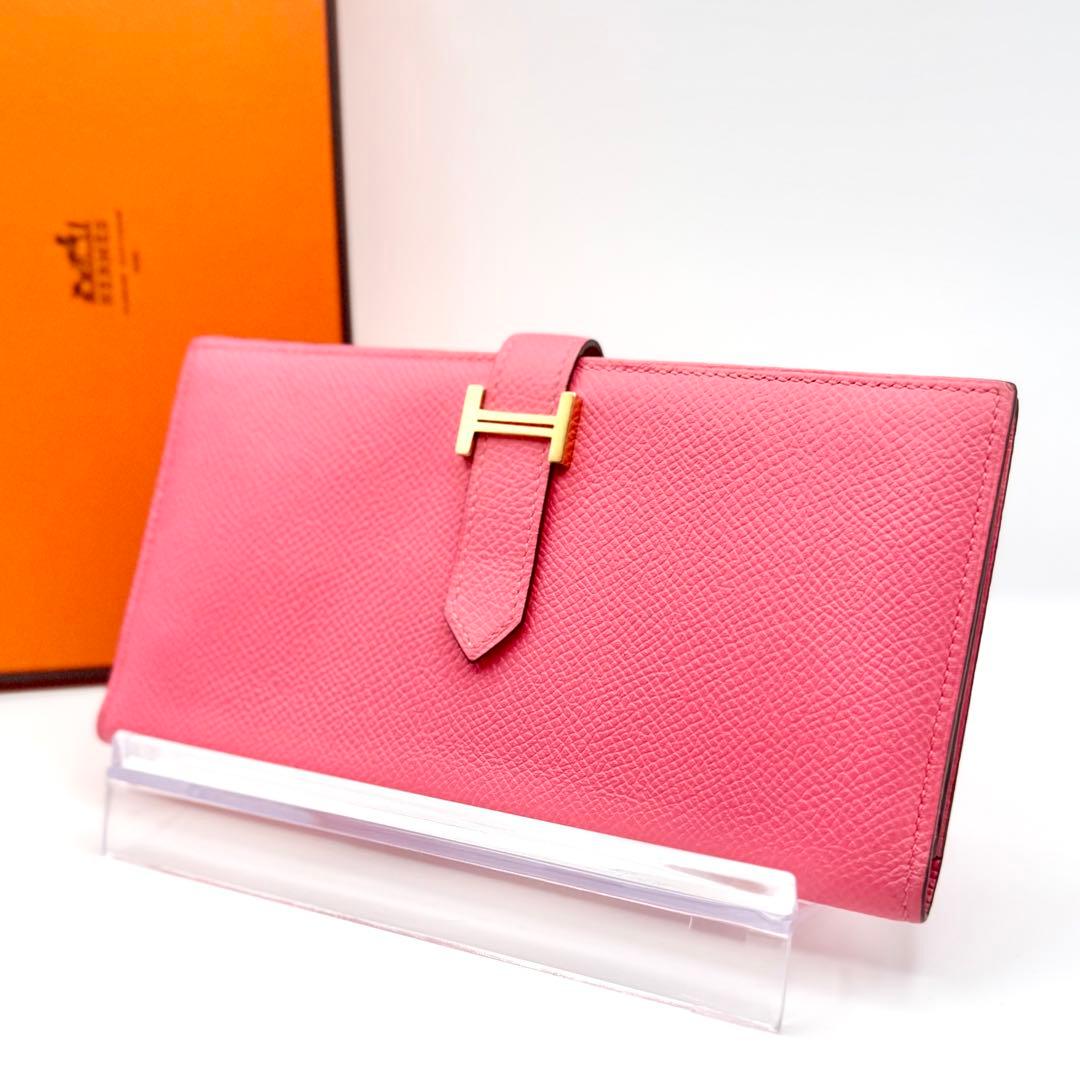 HERMES エルメス ベアンスフレ ヴォーエプソン マチ付き GD金具 A刻印