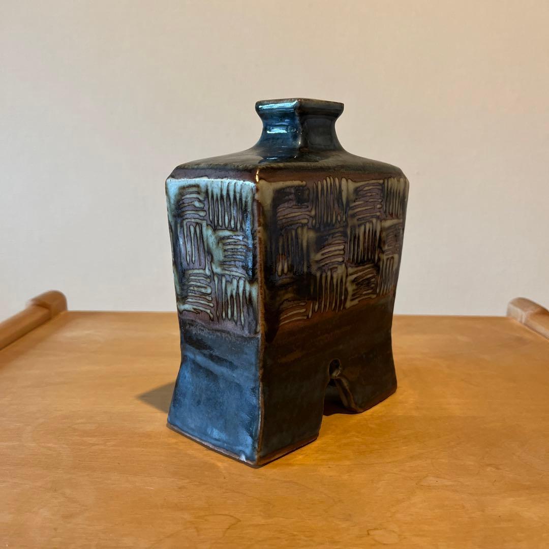 民藝美 溢れる 壺 / 飾り壺 花瓶 花入 陶芸 陶器 民藝 工藝 骨董 和骨董