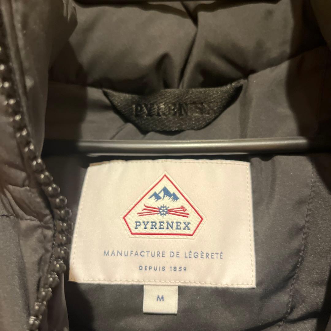 【赤字覚悟】PYRENEX フードダウンベスト M ブラック