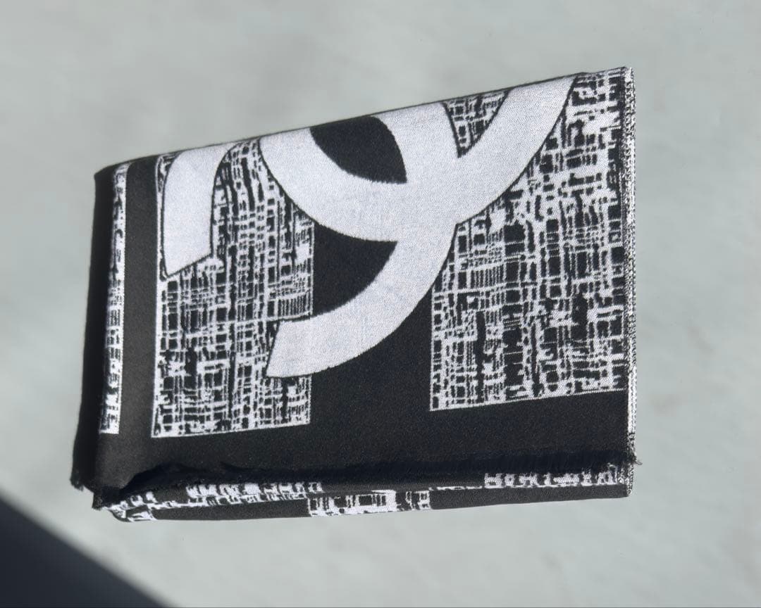 蔦吉　CHANELシャネル 大判ストール ノベルティ カシミヤ混新品