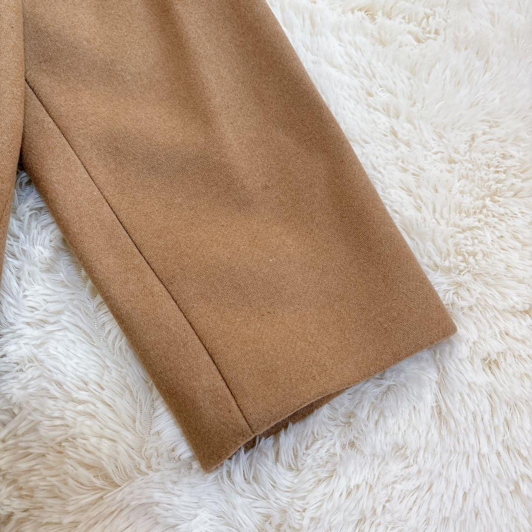 2024年モデル☆セオリー ウールメルトン ケープ コート キャメル