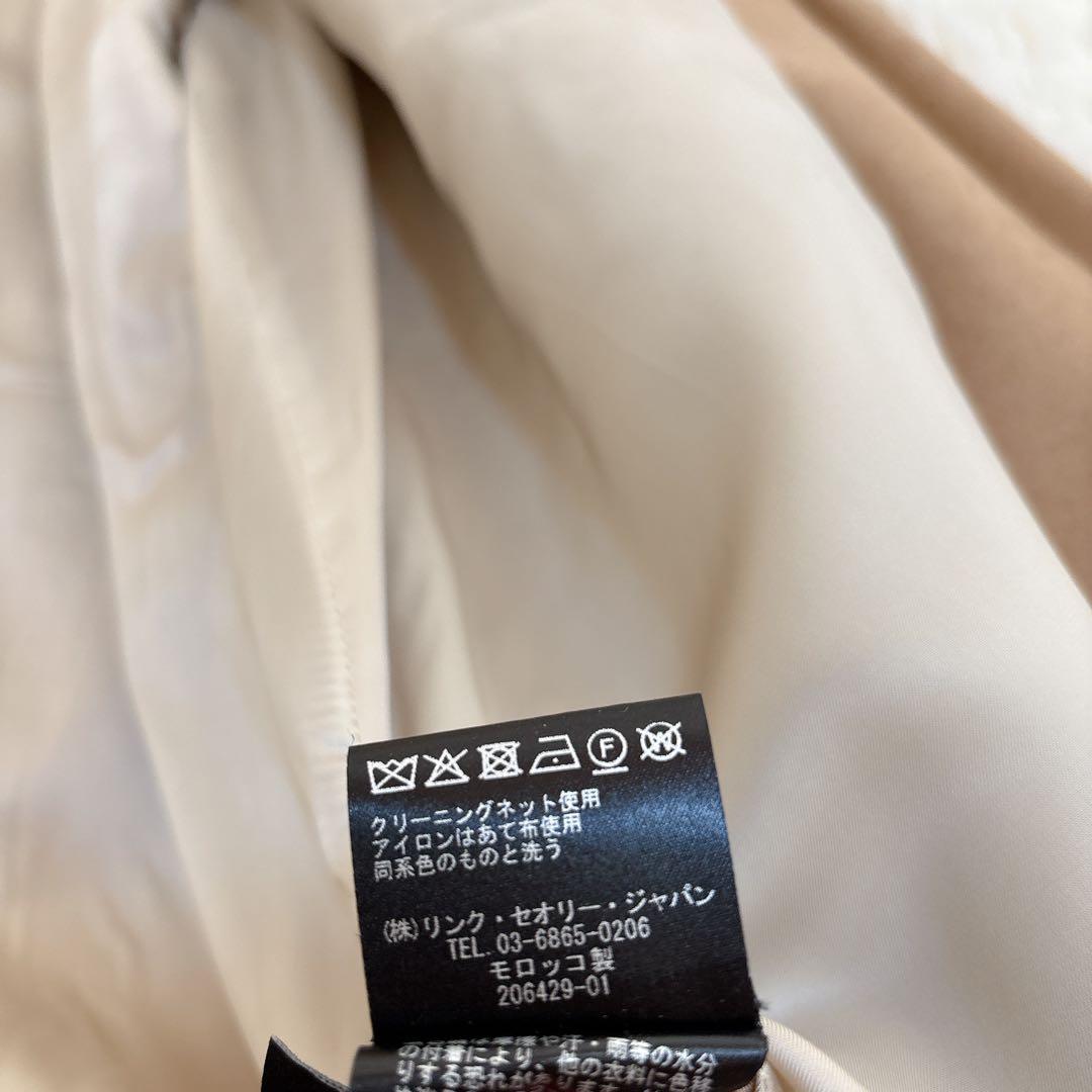 2024年モデル☆セオリー ウールメルトン ケープ コート キャメル