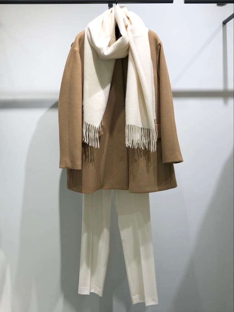 2024年モデル☆セオリー ウールメルトン ケープ コート キャメル