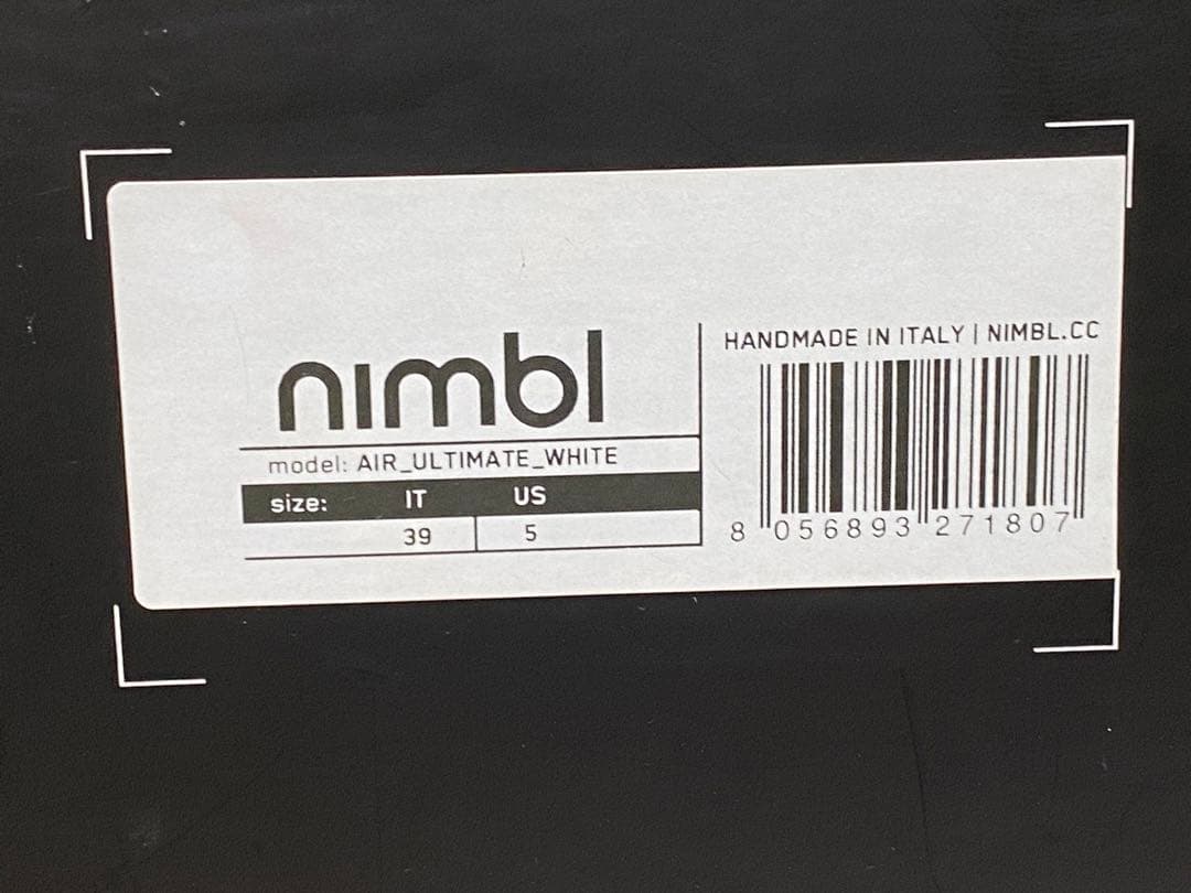 ウェア nimbl air ultimate white size 39