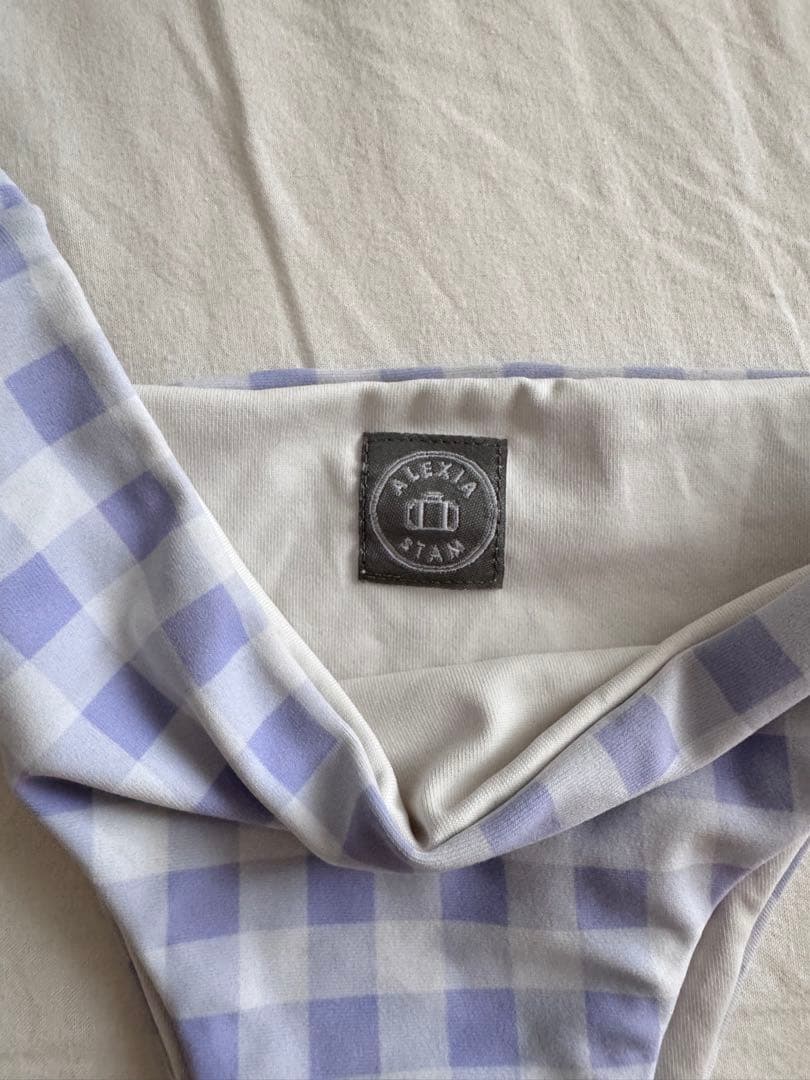 採取値下げ‼️ALEXIASTAM ギンガムチェックビキニ　上下セット