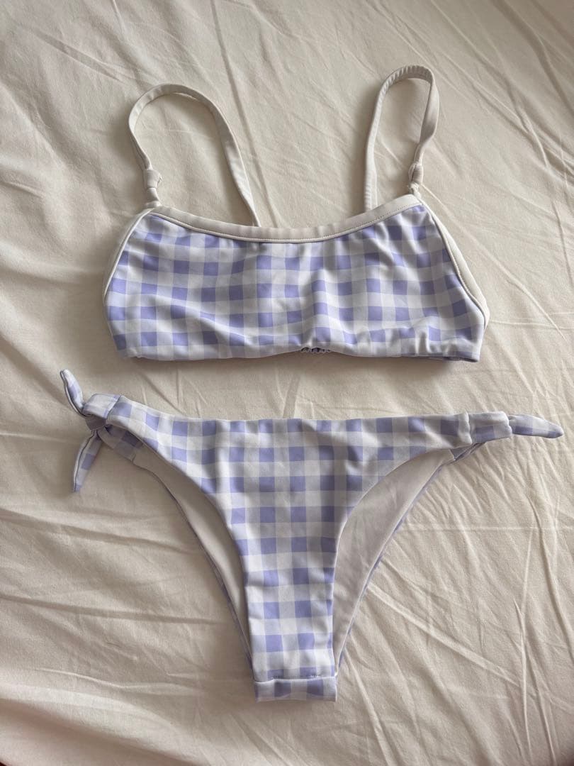 採取値下げ‼️ALEXIASTAM ギンガムチェックビキニ　上下セット