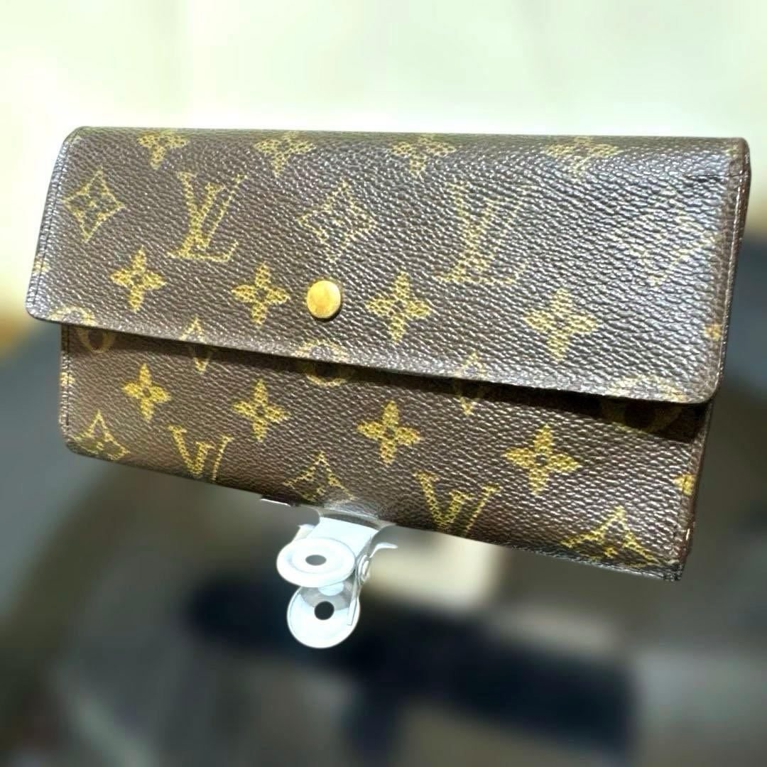 ⑦★美品♪モノグラム 三つ折り長財布