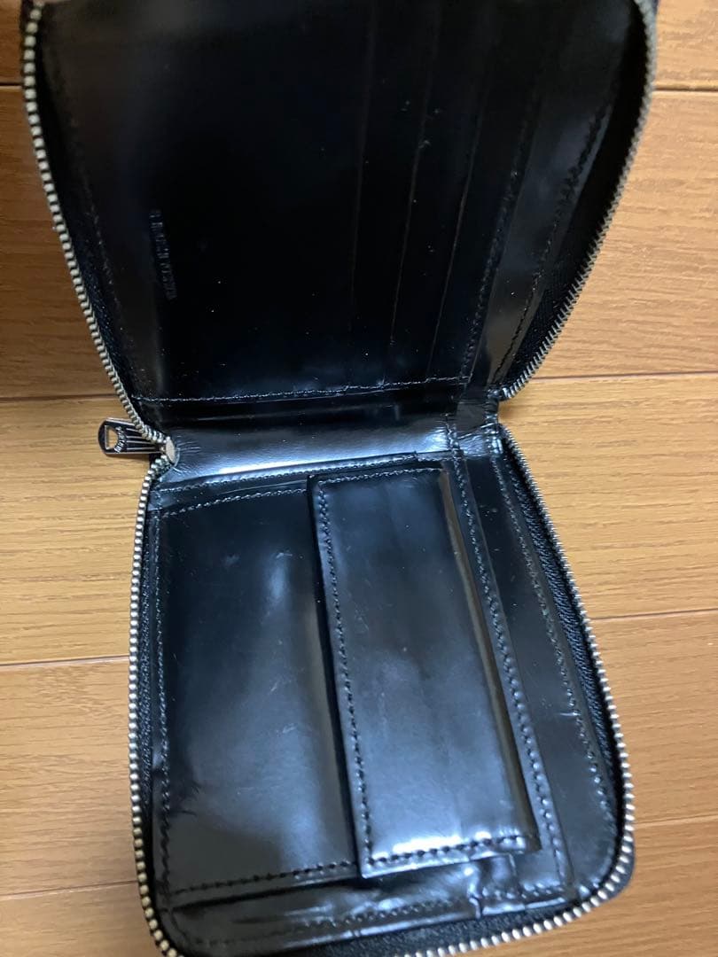 B印　YOSHIDA レザー　二つ折り　ラウンド　財布