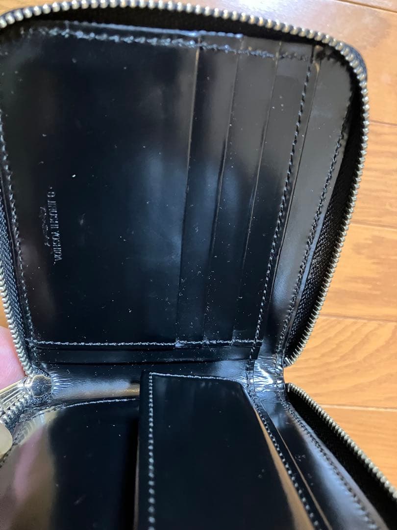 B印　YOSHIDA レザー　二つ折り　ラウンド　財布