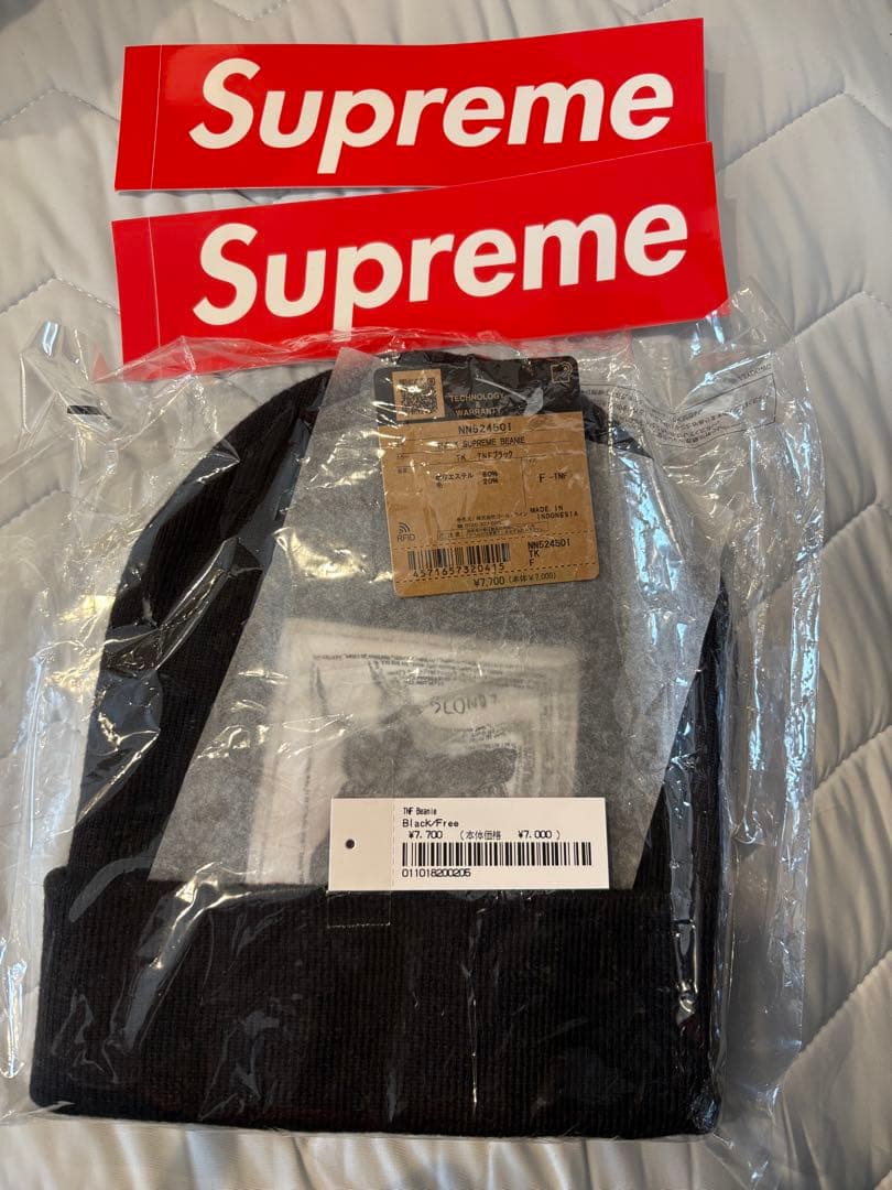 帽子 Supreme THE NORTH FACE Beanie Black