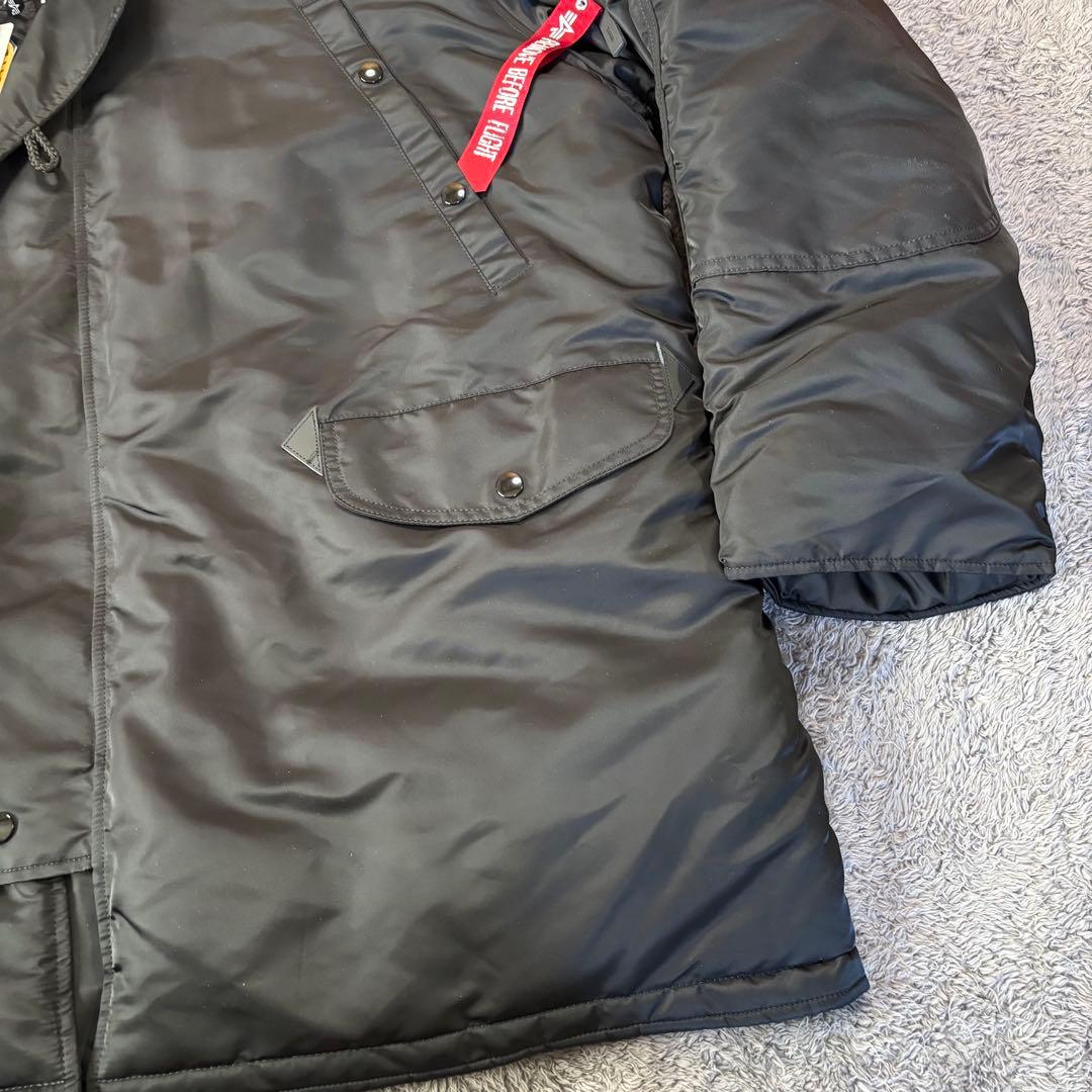 【超美品】ALPHA INDUSTRIES N-3B (4L) ブラック