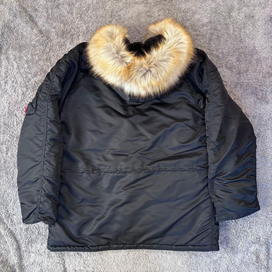 【超美品】ALPHA INDUSTRIES N-3B (4L) ブラック