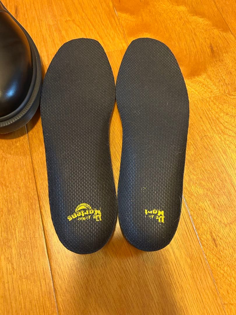 Dr.Martens UK7 黒レザーサイドゴアブーツ