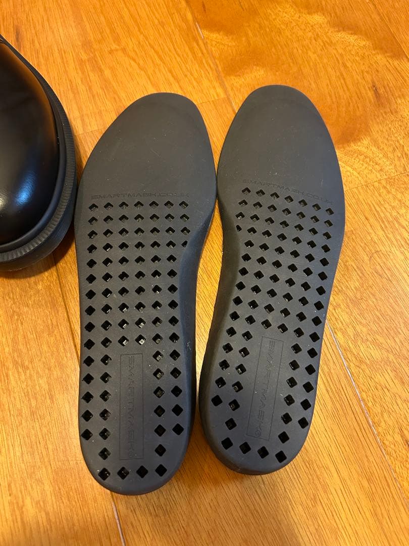 Dr.Martens UK7 黒レザーサイドゴアブーツ