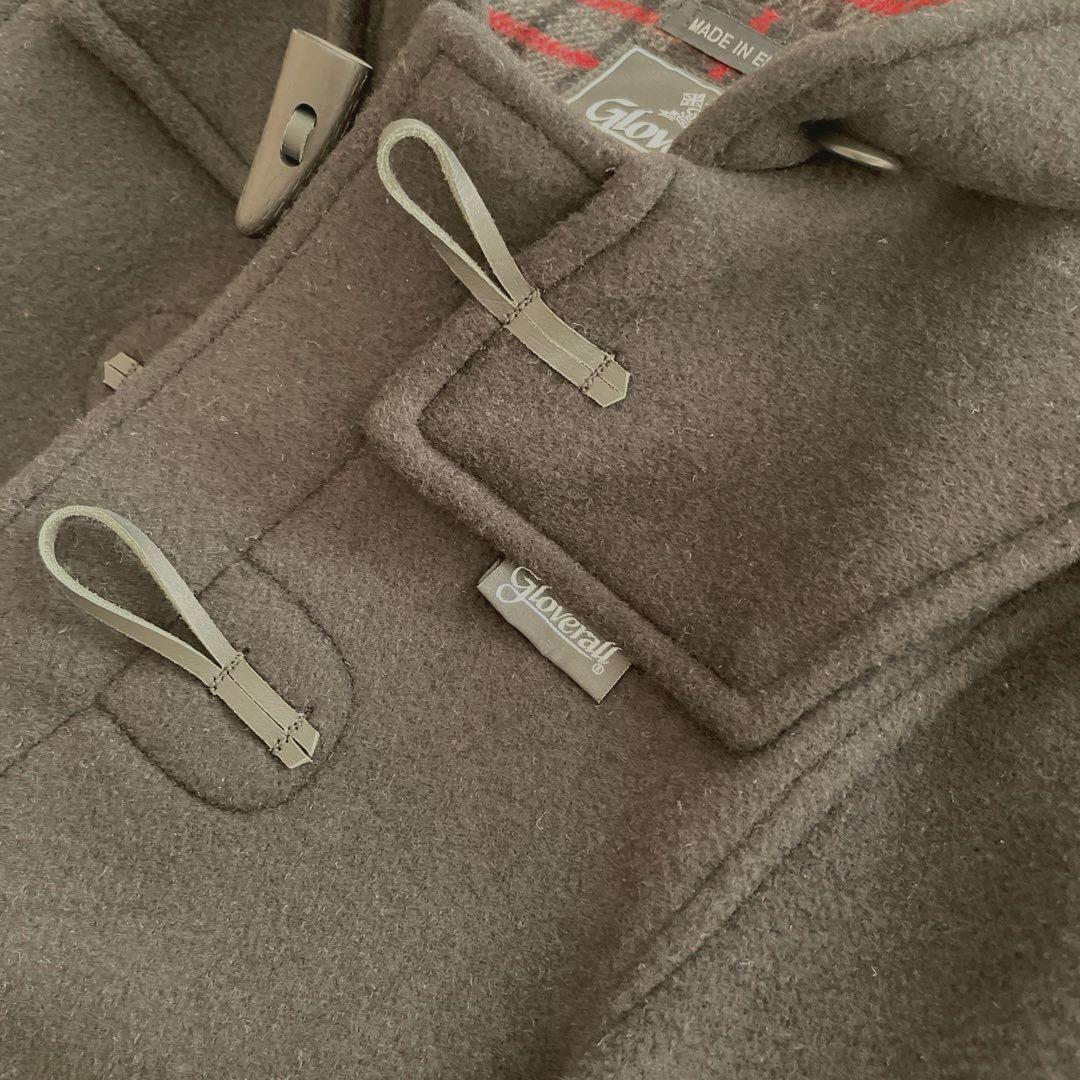 新品 8歳 120-130cm 黒 キッズ gloverall ダッフルコート