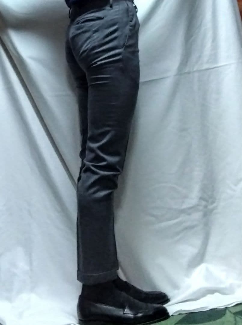 「美品」 PT01 PT TORINO グレー ウール スラックス 42 S