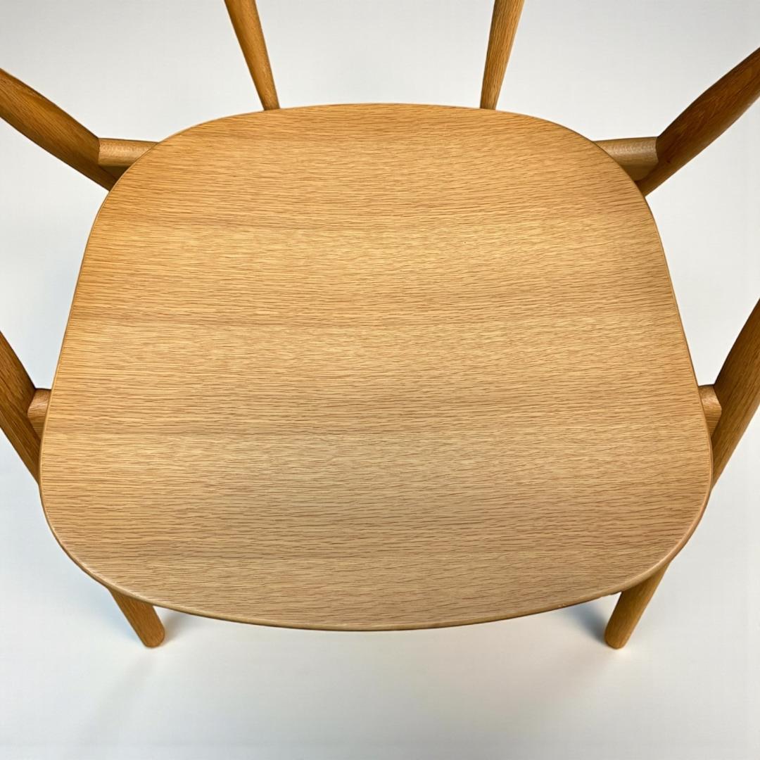 オーク無垢材の曲線美 小林幹也デザイン TRUNK2 ダイニングチェア 天然木