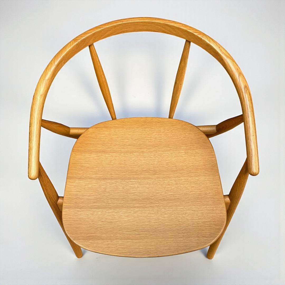 オーク無垢材の曲線美 小林幹也デザイン TRUNK2 ダイニングチェア 天然木