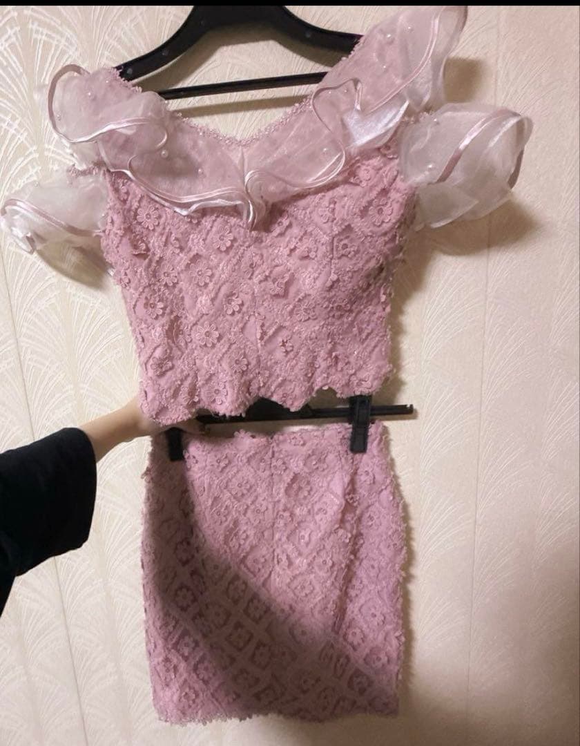 ローブドフルール ピンク ドレス セットアップ