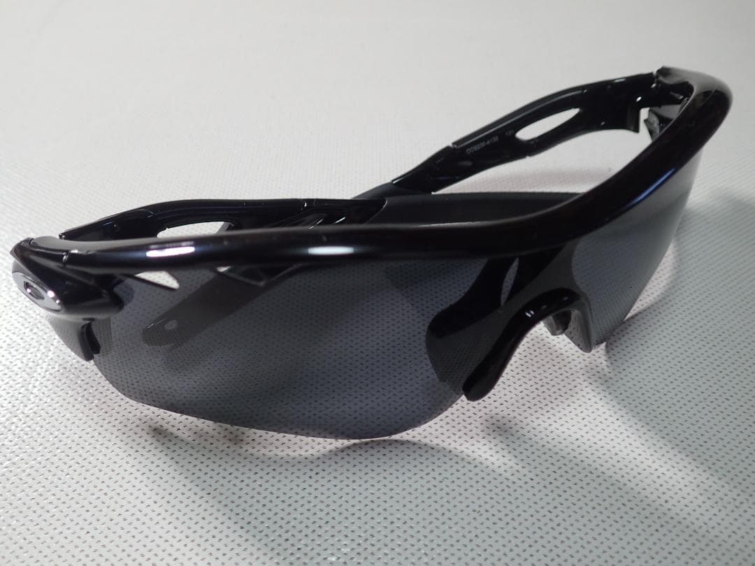 新品 オールブラック レーダーロックパス 偏光レンズ カスタム オークリー