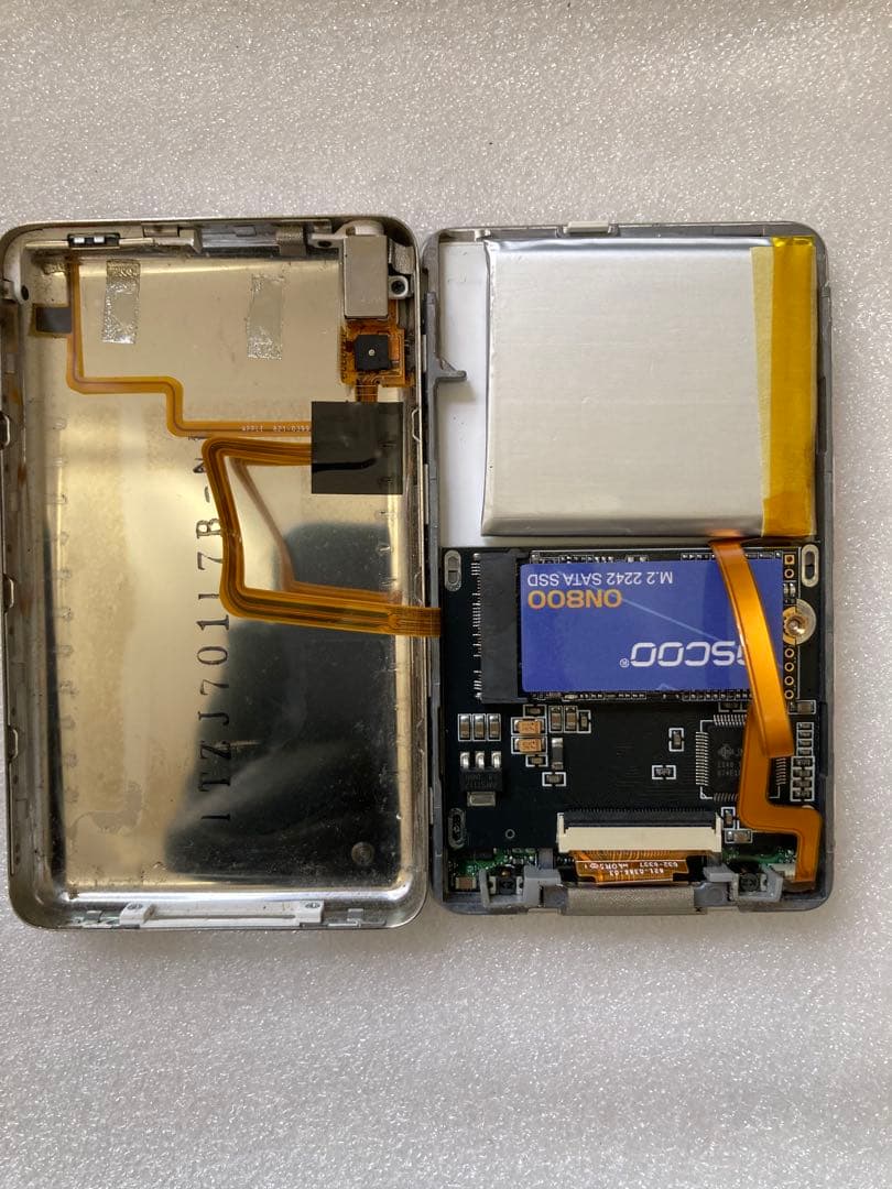 iPod classic 512GB&大容量バッテリー　初期化iTunes同期済