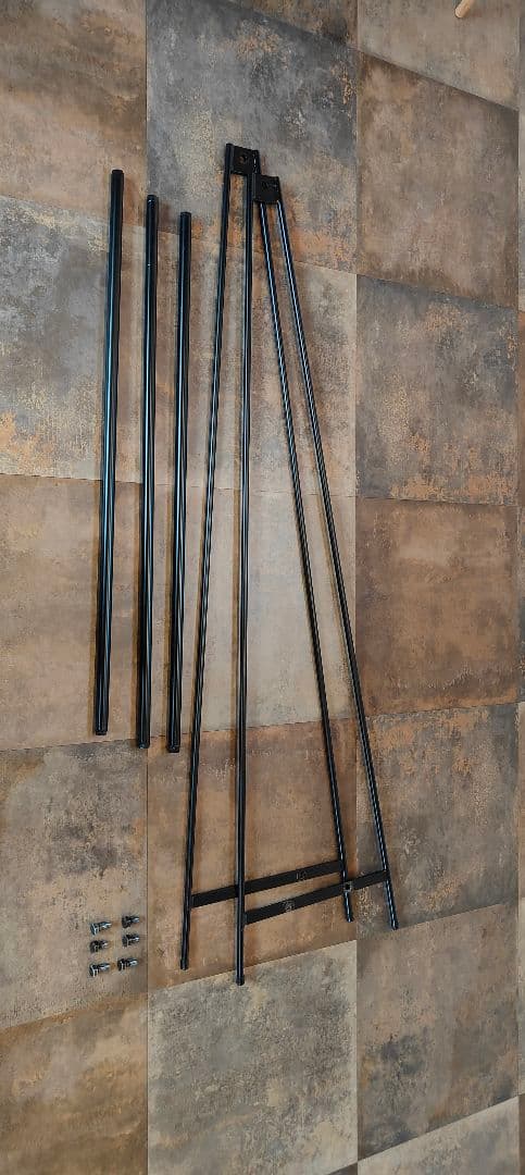 アイアン ハンガーラック 下段２本 店舗什器 スチール 展示 棚 収納 棚