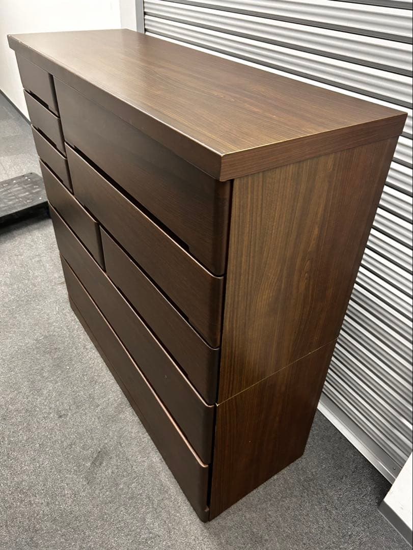 ニトリ　天然木ハイチェスト　モーリー　幅120 衣類収納箪笥　キャビネット