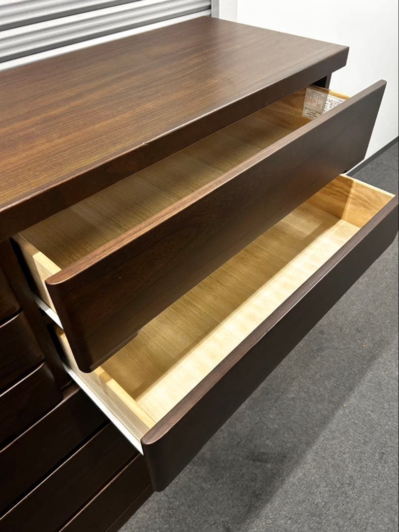 ニトリ　天然木ハイチェスト　モーリー　幅120 衣類収納箪笥　キャビネット