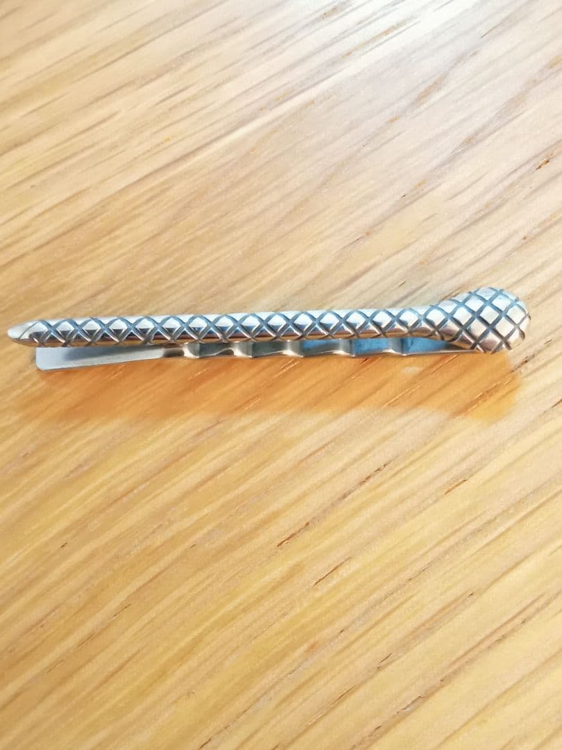 Bottega Veneta　シルバー 格子模様 ネクタイピン