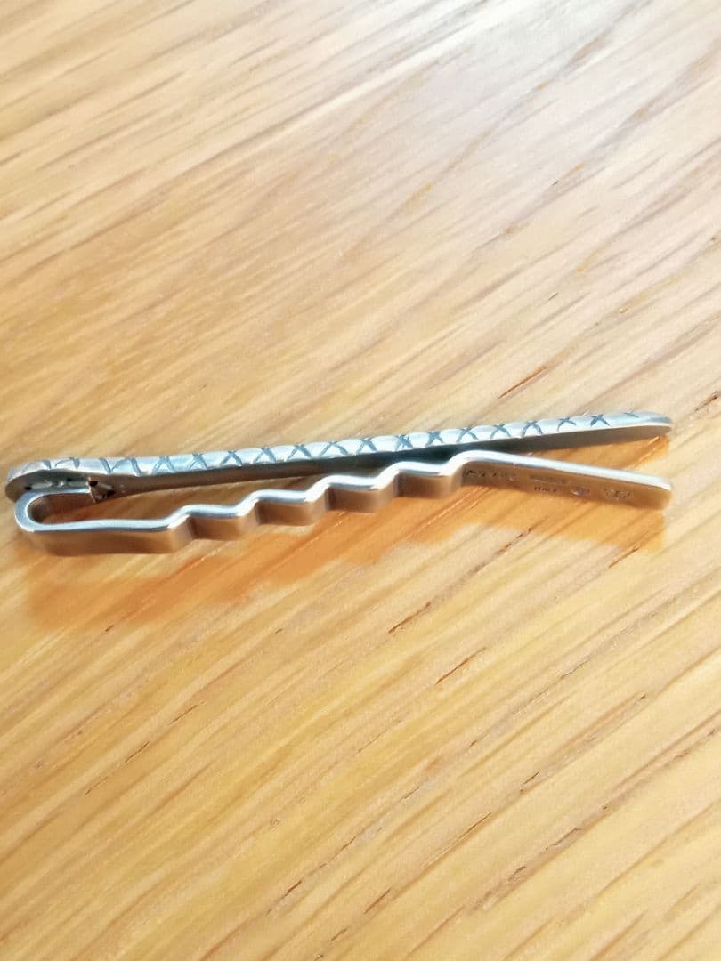 Bottega Veneta　シルバー 格子模様 ネクタイピン