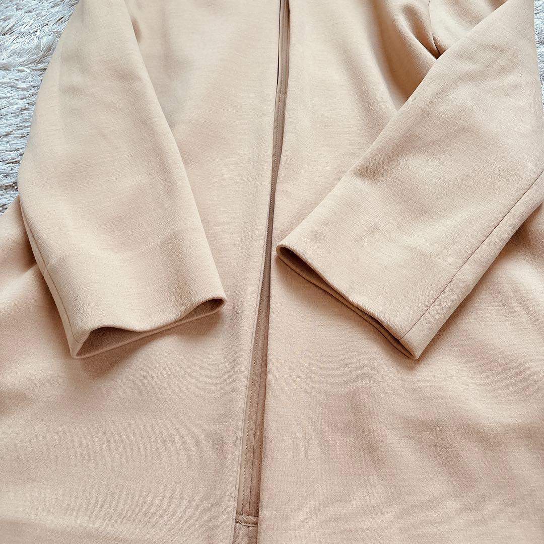 極美品✨theory luxe セオリーリュークス ノーカラーコート キャメル