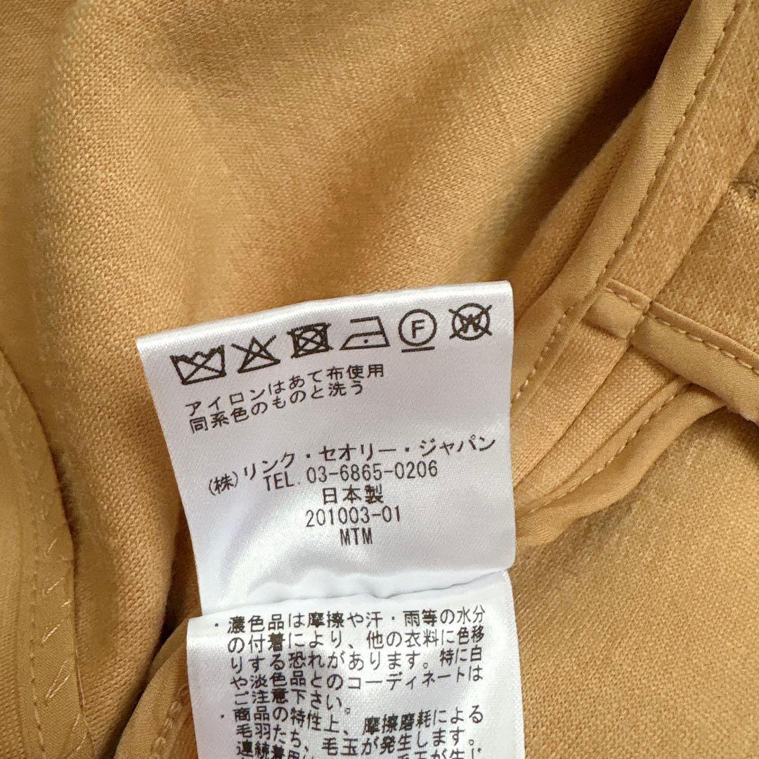 極美品✨theory luxe セオリーリュークス ノーカラーコート キャメル