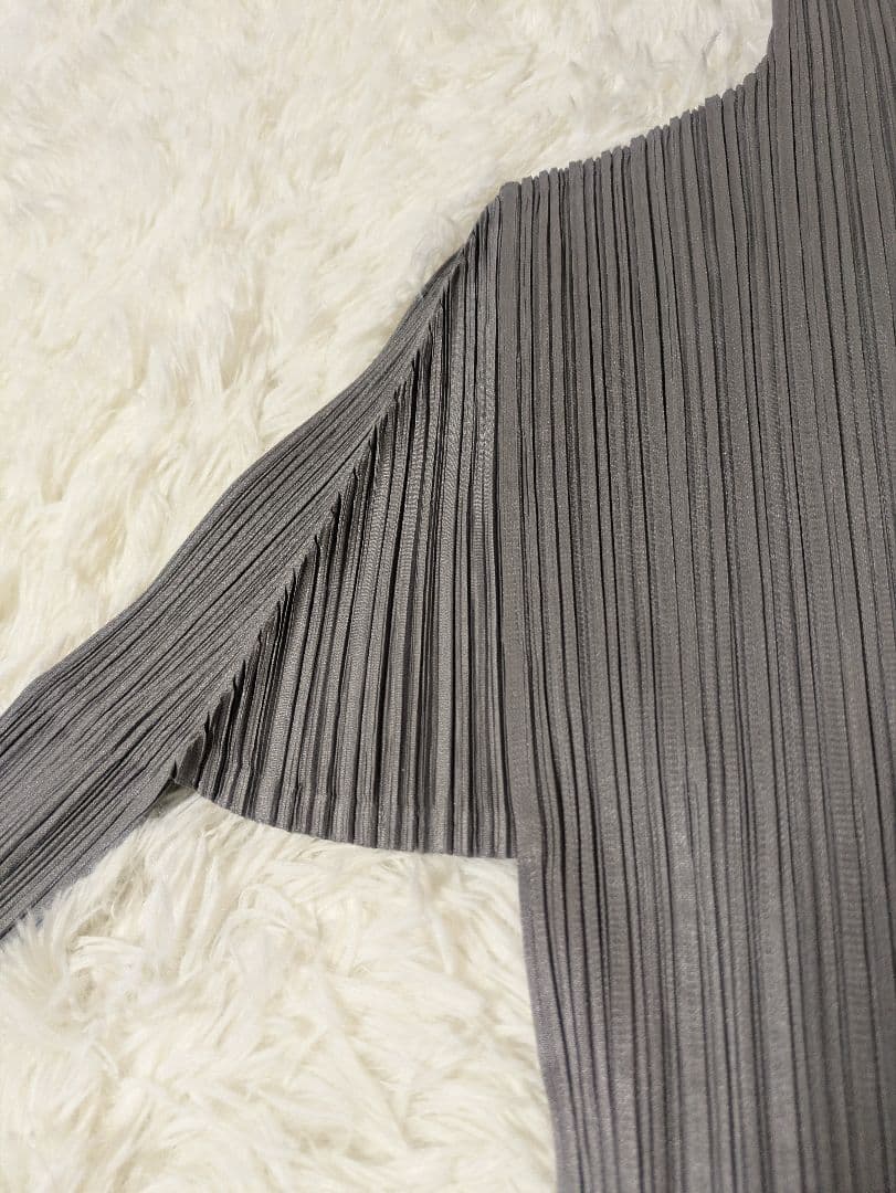 PLEATS PLEASE ハイネック グレー 長袖 プリーツプリーズ 3