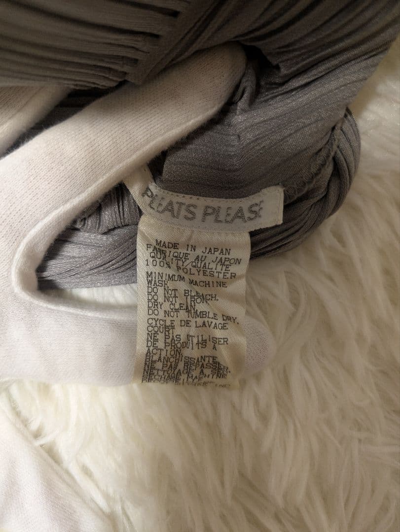 PLEATS PLEASE ハイネック グレー 長袖 プリーツプリーズ 3