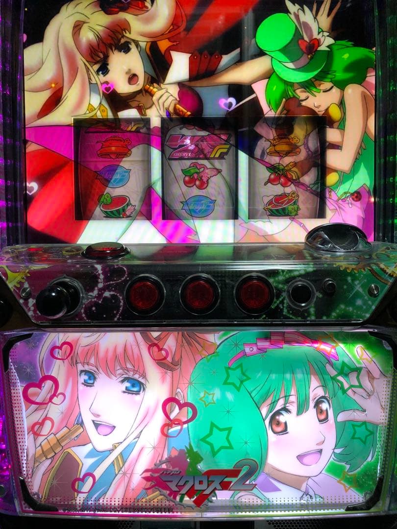 ⚠︎説明文必読⚠︎ パチスロ　マクロス フロンティア2　実機+鍵等付属品(送料込)