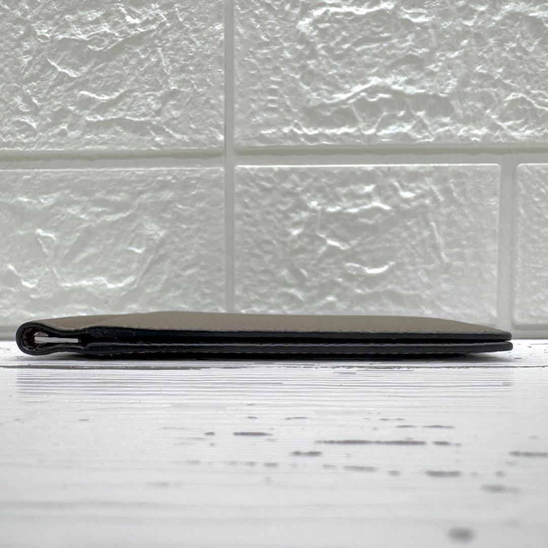 新品・未使用✨ ボナベンチュラ　マネークリップ　シボ革　レザー