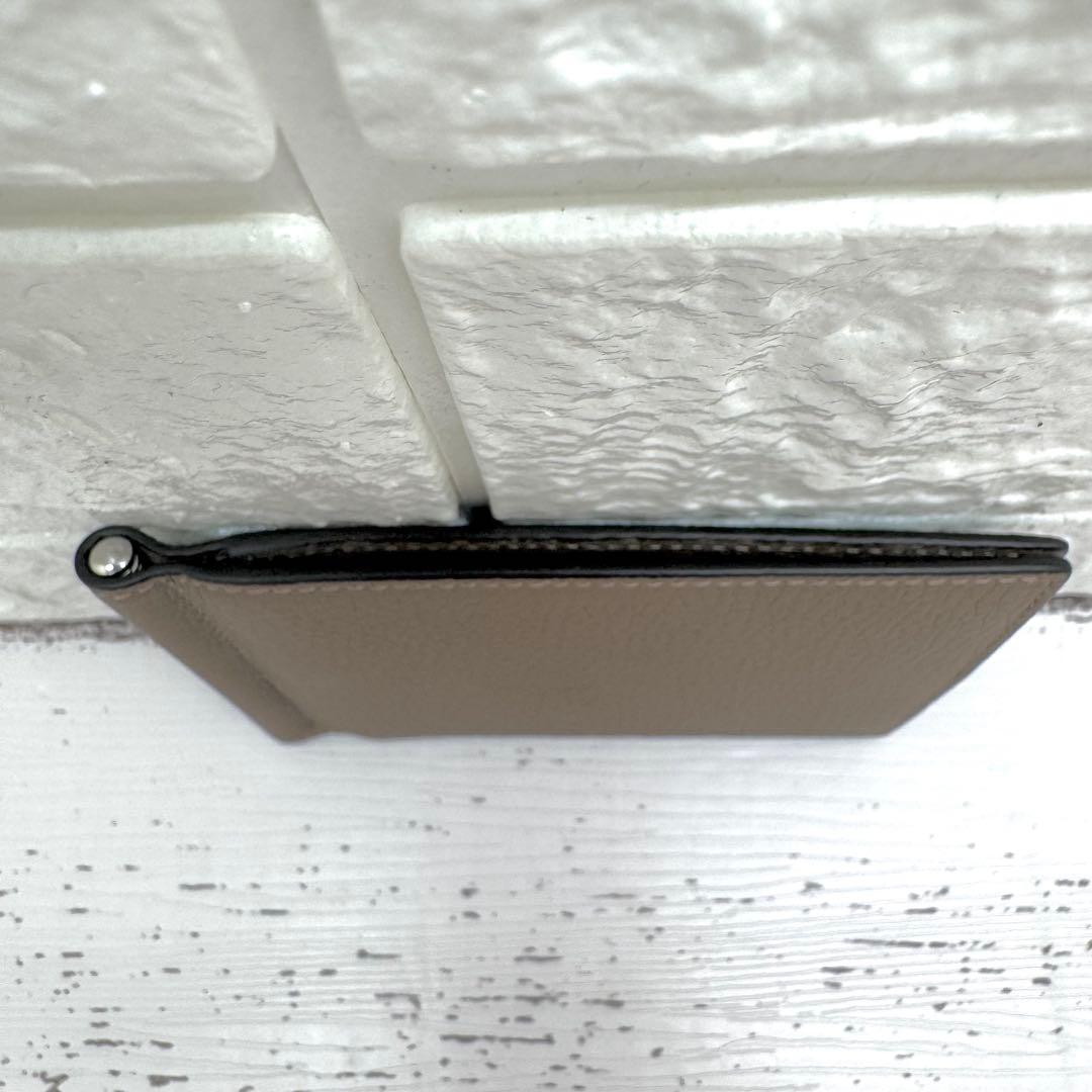 新品・未使用✨ ボナベンチュラ　マネークリップ　シボ革　レザー