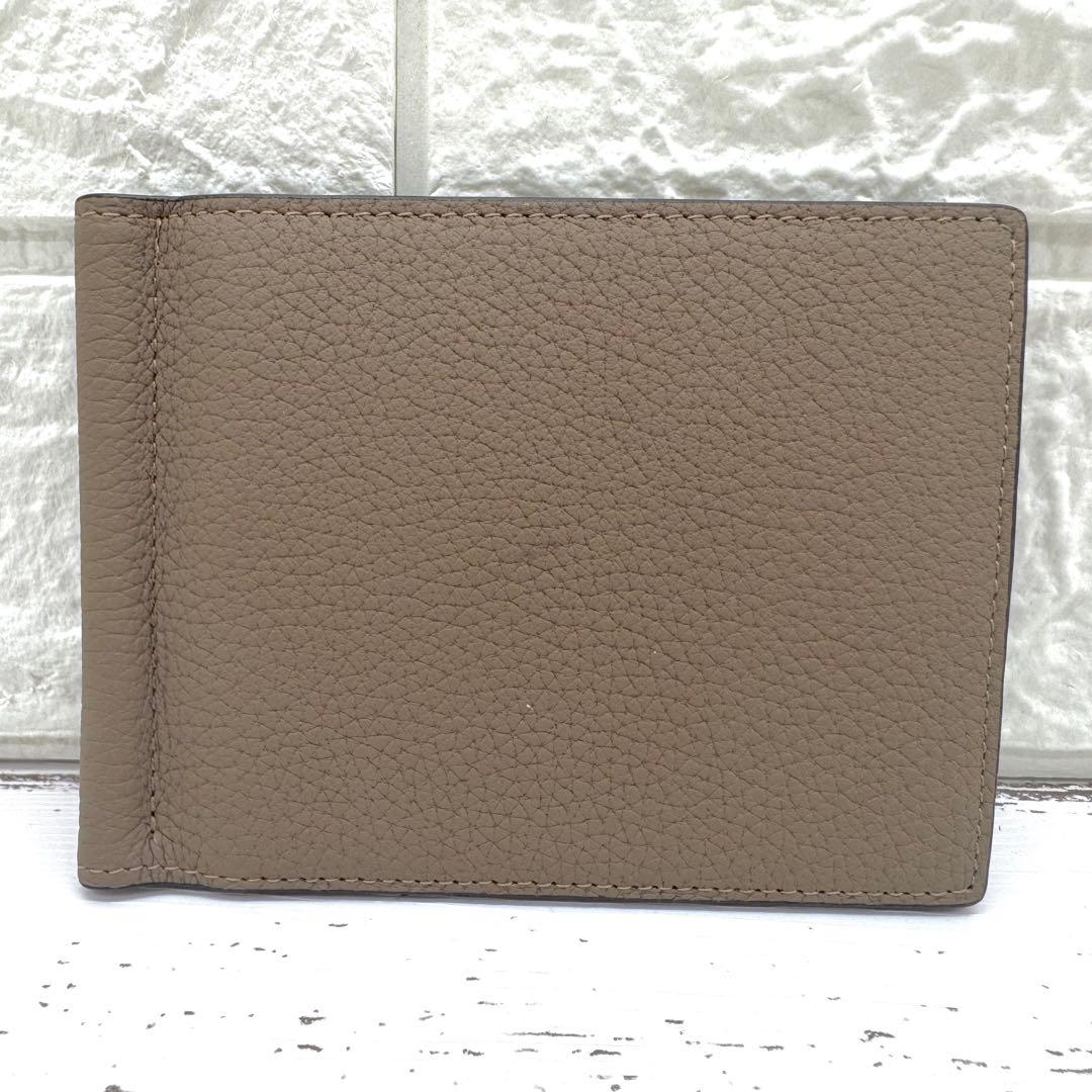 新品・未使用✨ ボナベンチュラ　マネークリップ　シボ革　レザー