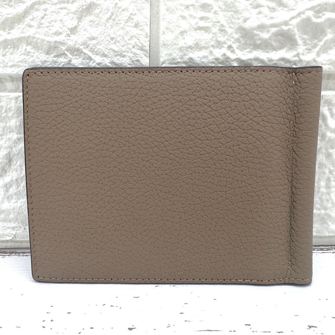 新品・未使用✨ ボナベンチュラ　マネークリップ　シボ革　レザー