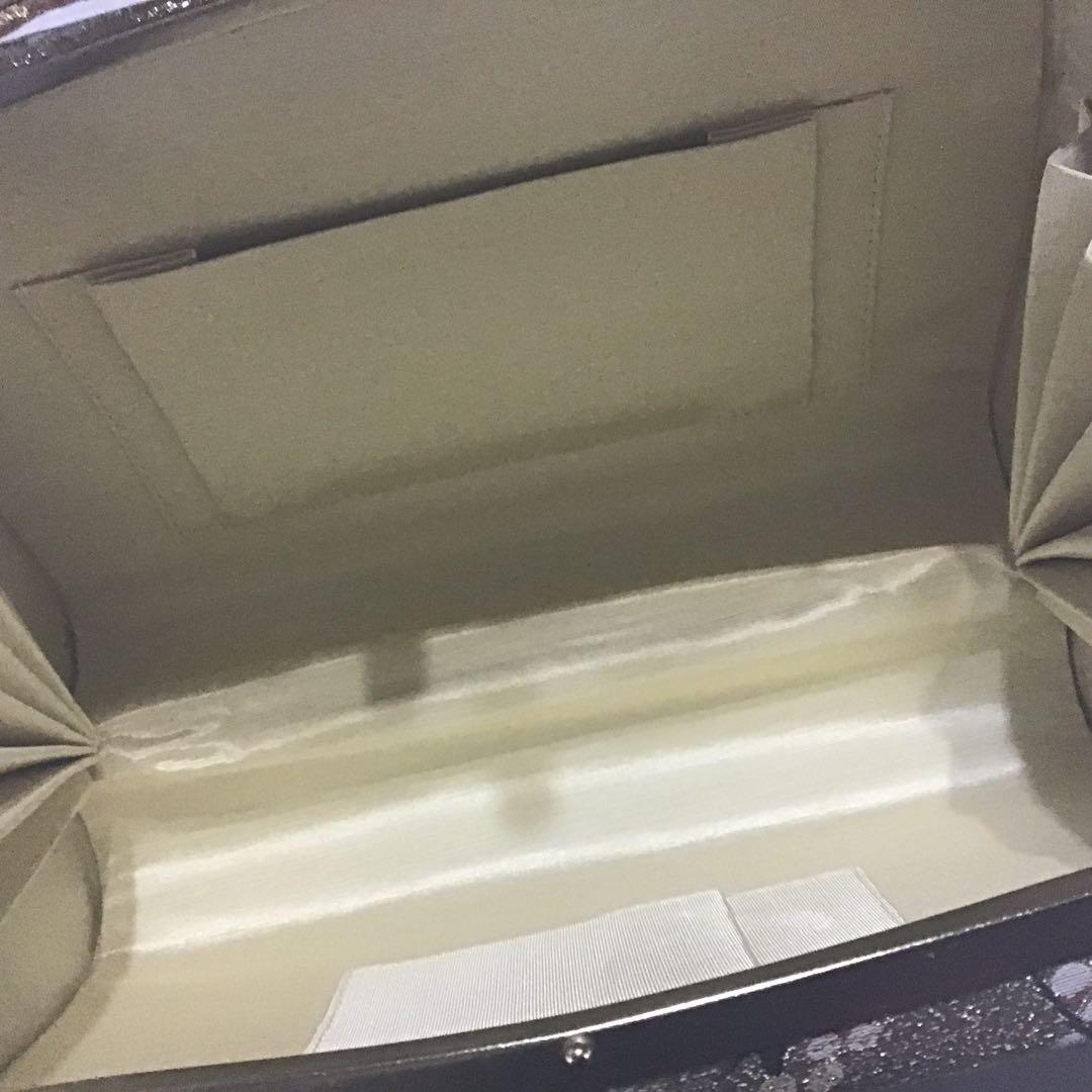 高級バッグ草履セット　ゴールド　西陣？　超美品　599-4