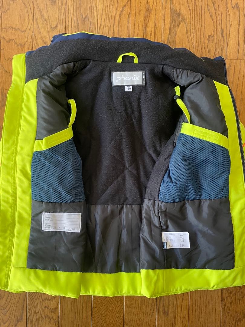 phenix 子ども用スキーウェア130 サイズ調整可能