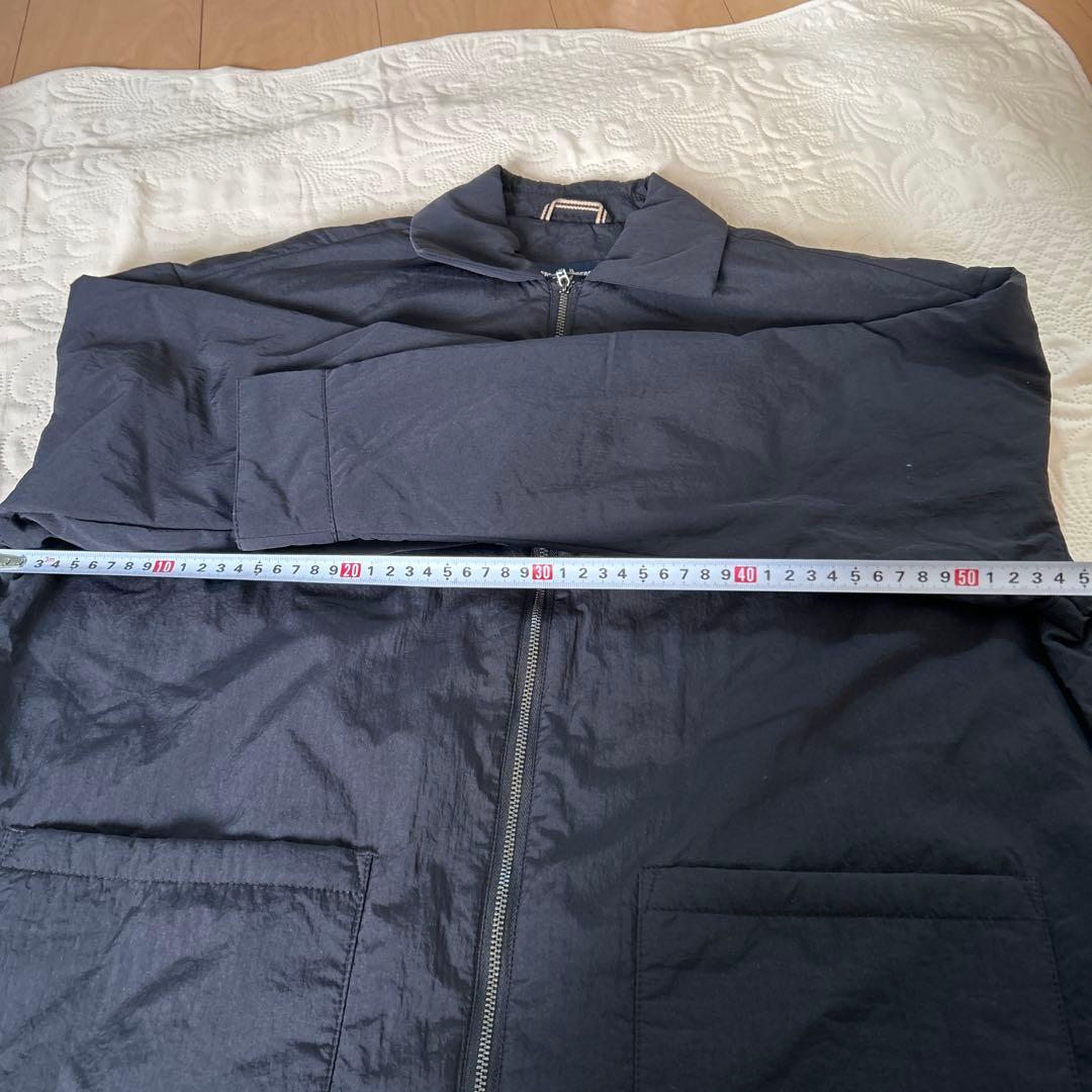 FREDPERRY ナイロンジャケット　黒　襟付き　アウター　ブラック