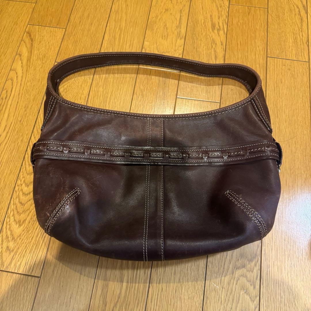 【期間限定値下げ】COACH コーチ ワンショルダー オールレザー ブラウン