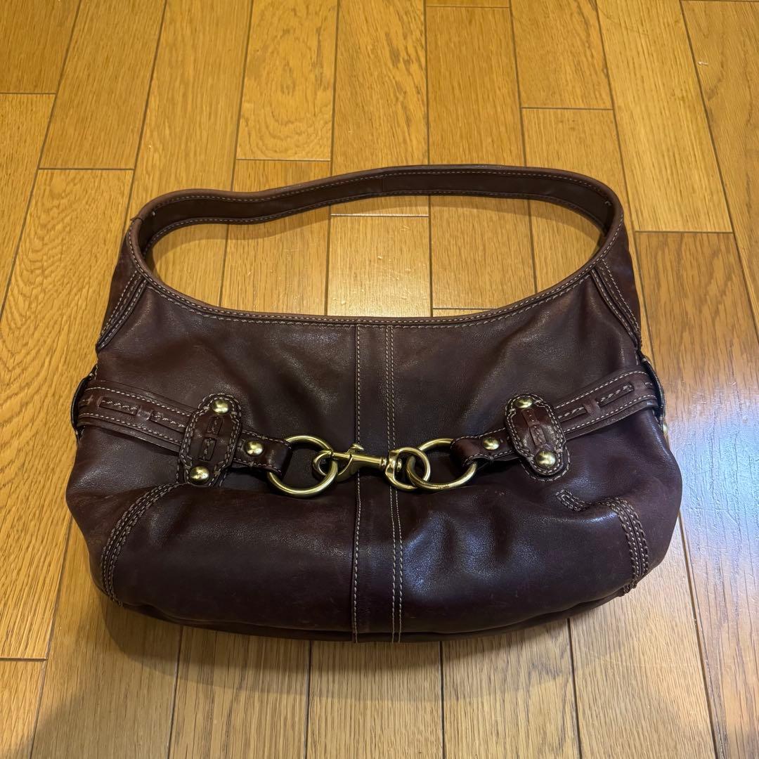 【期間限定値下げ】COACH コーチ ワンショルダー オールレザー ブラウン