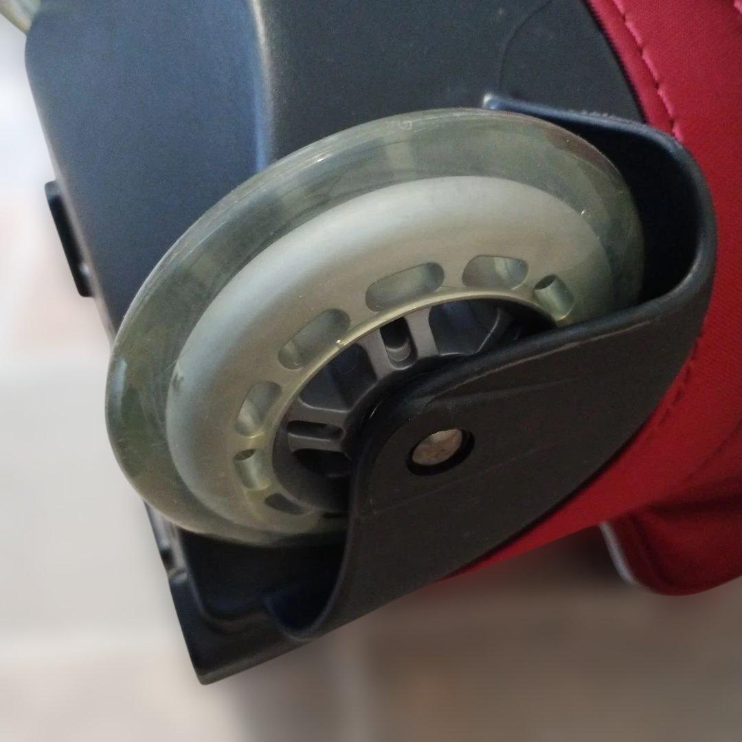 キャディバッグ キャスター付き 【使用1回のみ】 コンバース レッド 8.5型